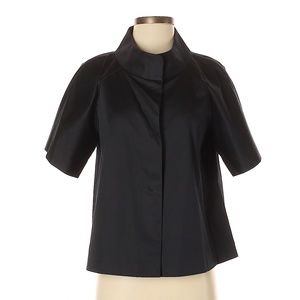 Lafayette 148 New York Short Sleeve Cotton Jacket